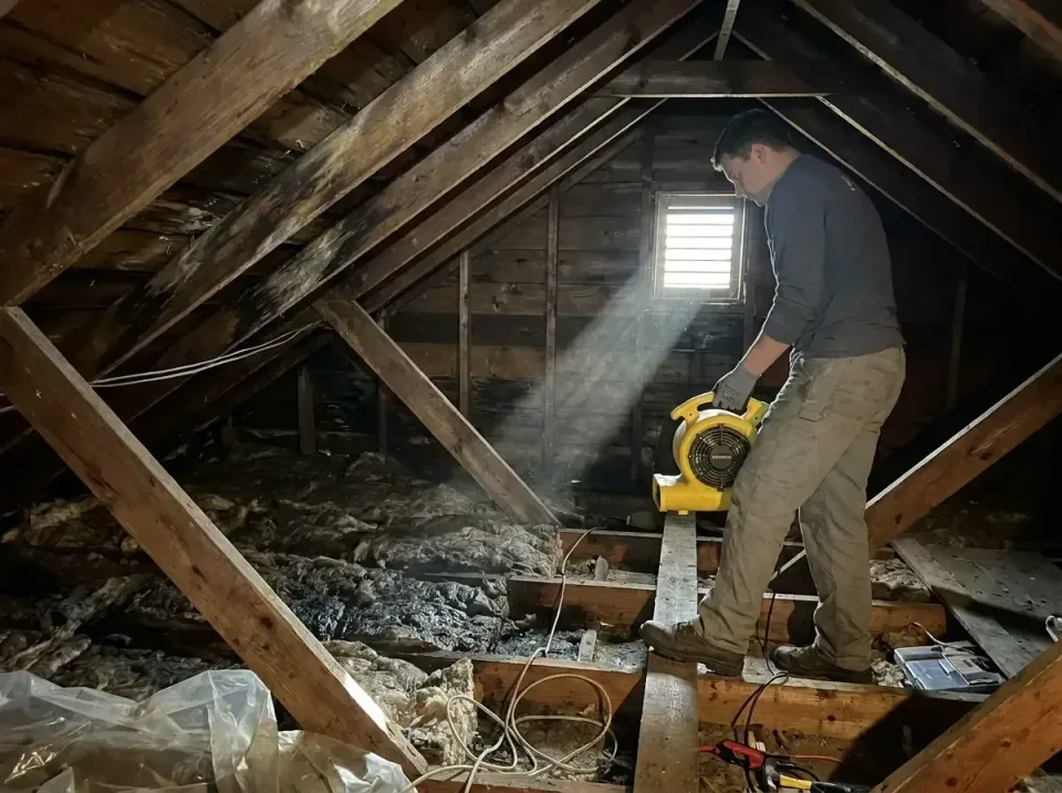 attic-water-damage-drying-proc-007 — frequently asked questions, Emergency Water Extraction & 24/7 Flood Response in Juno Be…